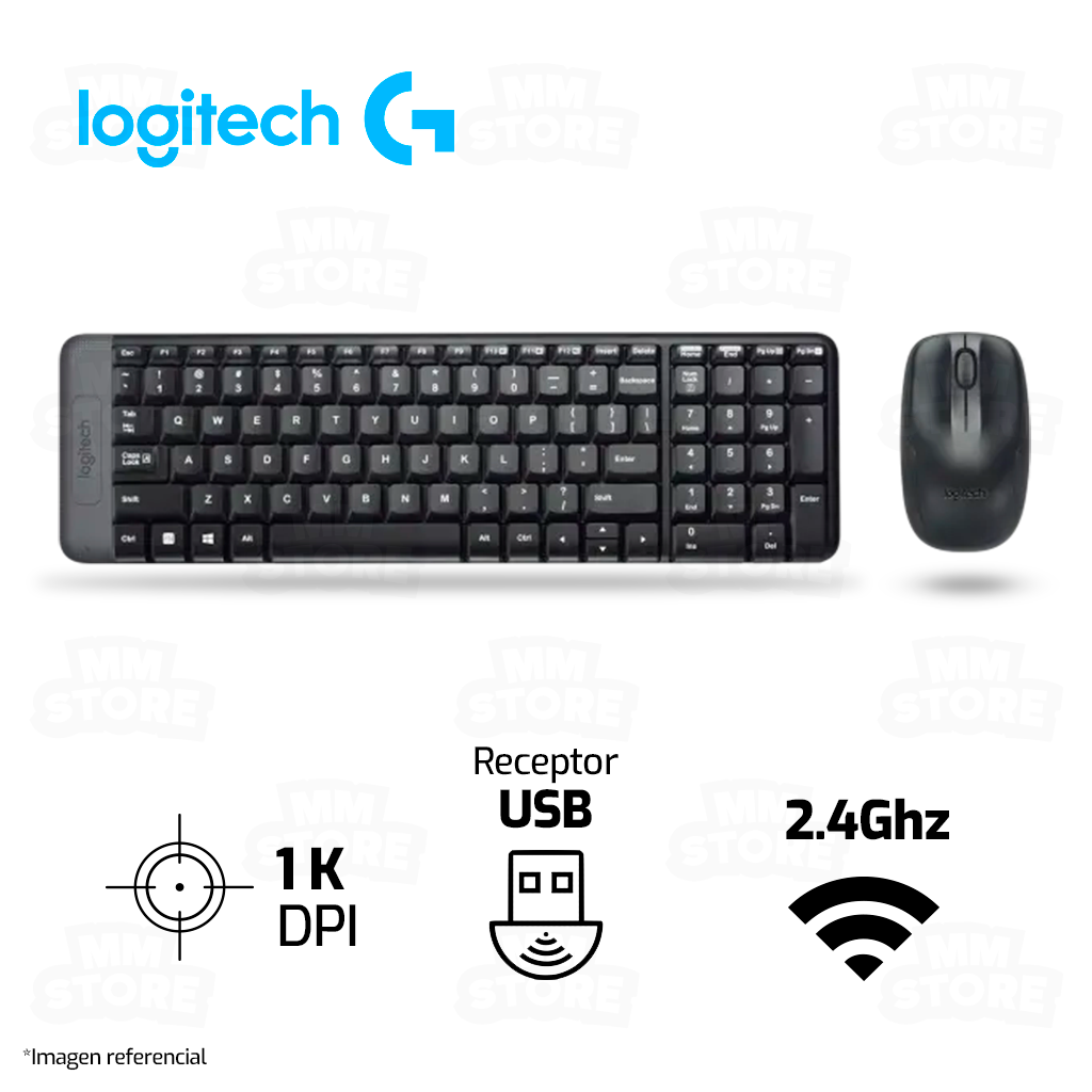 COMBO LOGITECH MK220 INALAMBRICO TECLADO MOUSE