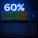 TECLADO MCHOSE ACE 60 | CABLEADO | MAGNETICO | SW KTEC MAGNETIC | RGB | NEGRO