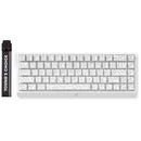 TECLADO MCHOSE ACE 68 | CABLEADO | MAGNETICO | SW ICE RHINO | RGB | BLANCO TOPOGRAPHIC