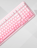TECLADO MCHOSE K99 V2 | INALAMBRICO | MECANICO | SW ICE CREAMSICLE | RGB | ROSA DEGRADADO