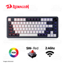 TECLADO REDRAGON UCAL PRO K673WB-RGB-PRO | INGLES | INALAMBRICO | SW-RED | RGB | BLANCO-NEGRO