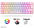 TECLADO T-DAGGER ARENA T-TGK321 | ESPAÑOL | MECANICO | SW-RED | RGB | ROSADO