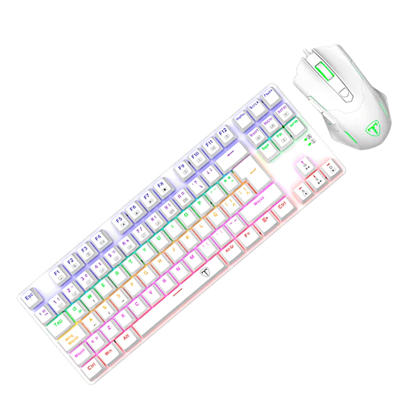 COMBO T-DAGGER ADVANCE FORCE T-TGS005-SP | TECLADO + MOUSE | BLANCO