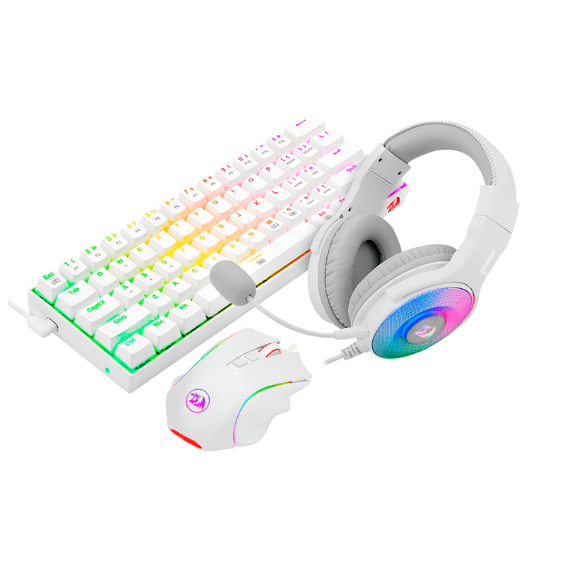 KIT 3 EN 1 REDRAGON S129W | TECLADO + MOUSE + AUDIFONO