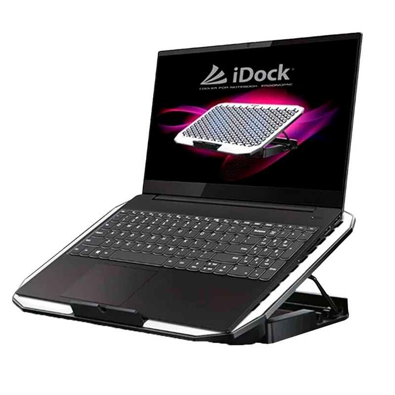 COOLER PARA LAPTOP IDOCK N5 ARTIC | 2 VENTILADORES | ALUMINIO