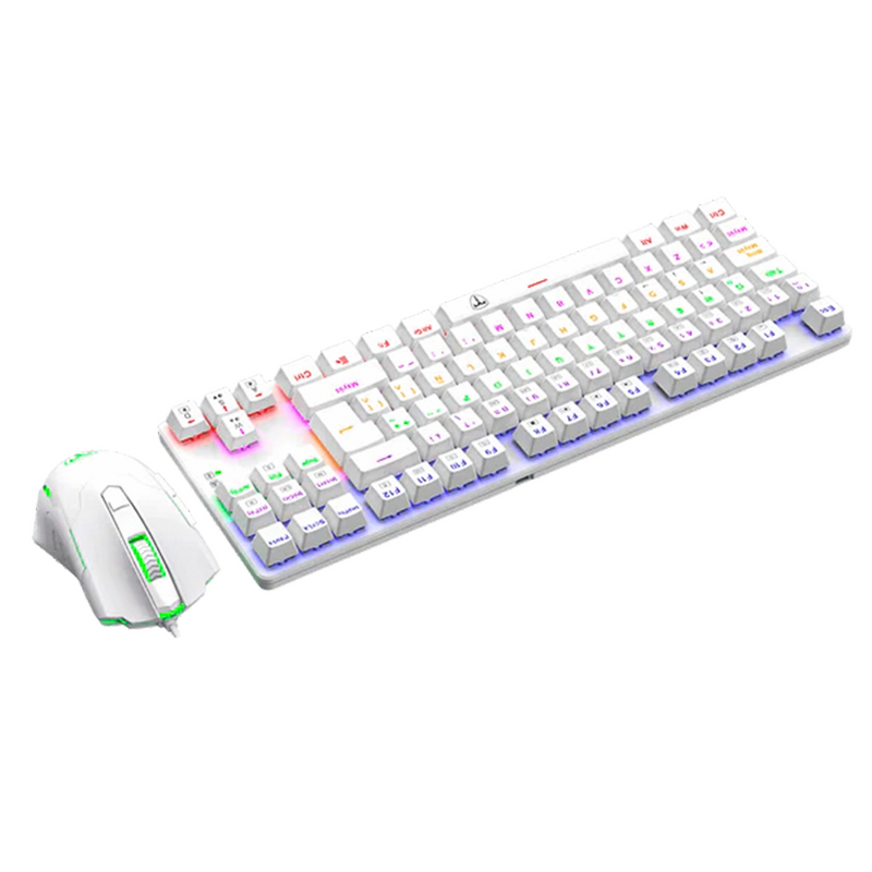 COMBO T-DAGGER ADVANCE FORCE T-TGS005-SP | TECLADO + MOUSE | BLANCO