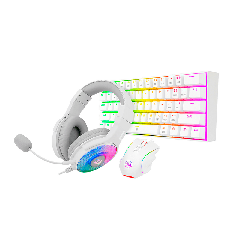 KIT 3 EN 1 REDRAGON S129W | TECLADO + MOUSE + AUDIFONO