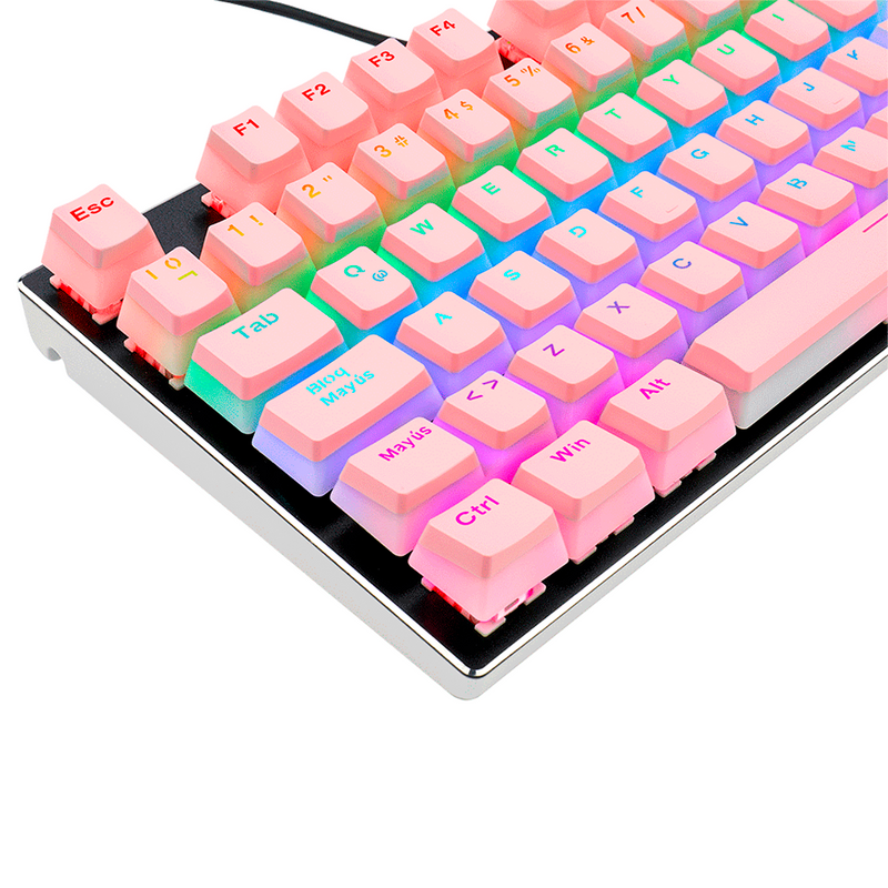 KEYCAPS REDRAGON SCARAB PUDDING | ESPAÑOL | ROSADO