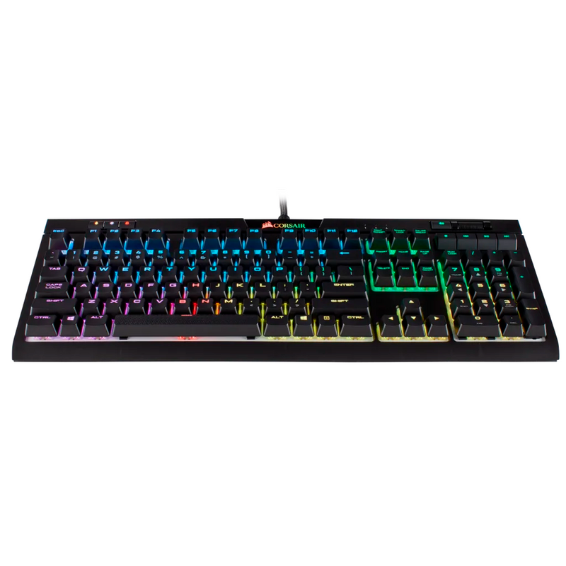 TECLADO CORSAIR STRAFE RGB MK.2 | MECANICO | SW-CHERRY MX RED | NEGRO