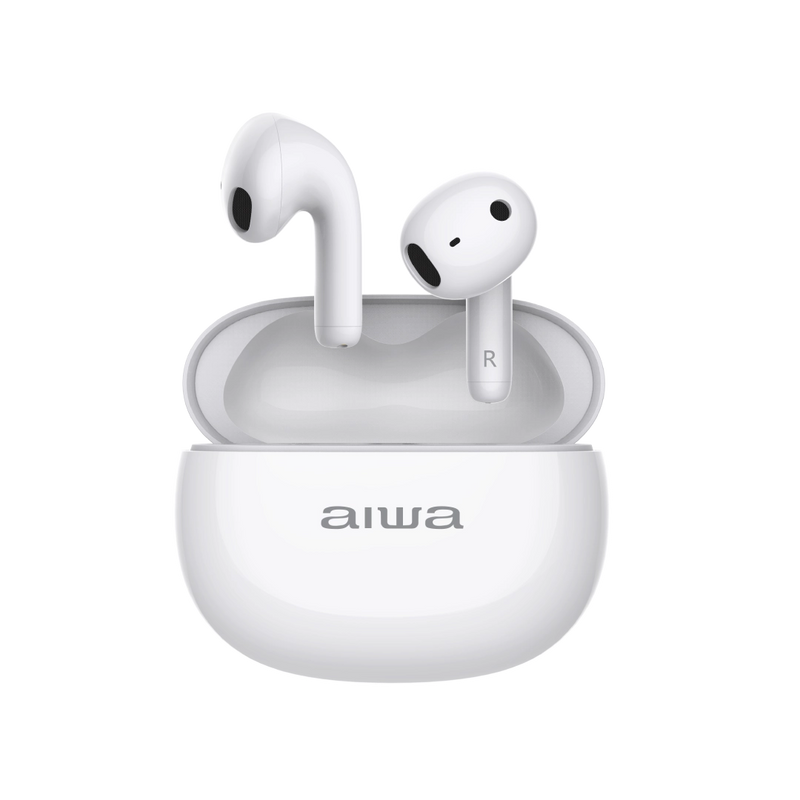 AUDIFONO AIWA TWS AWTWSD4W | BLUETOOTH 5.0 | ESTEREO | BLANCO