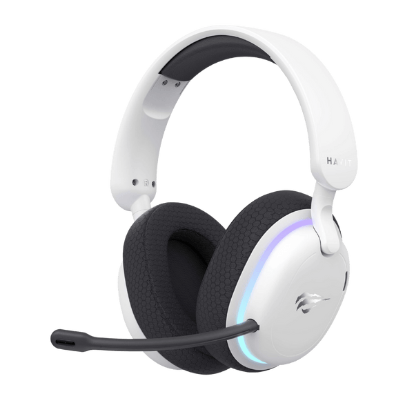 AUDIFONO HAVIT FUXI-H7 | BLUETOOTH- INALAMBRICO- USB TIPO-C | 7.1 | BLANCO - NEGRO