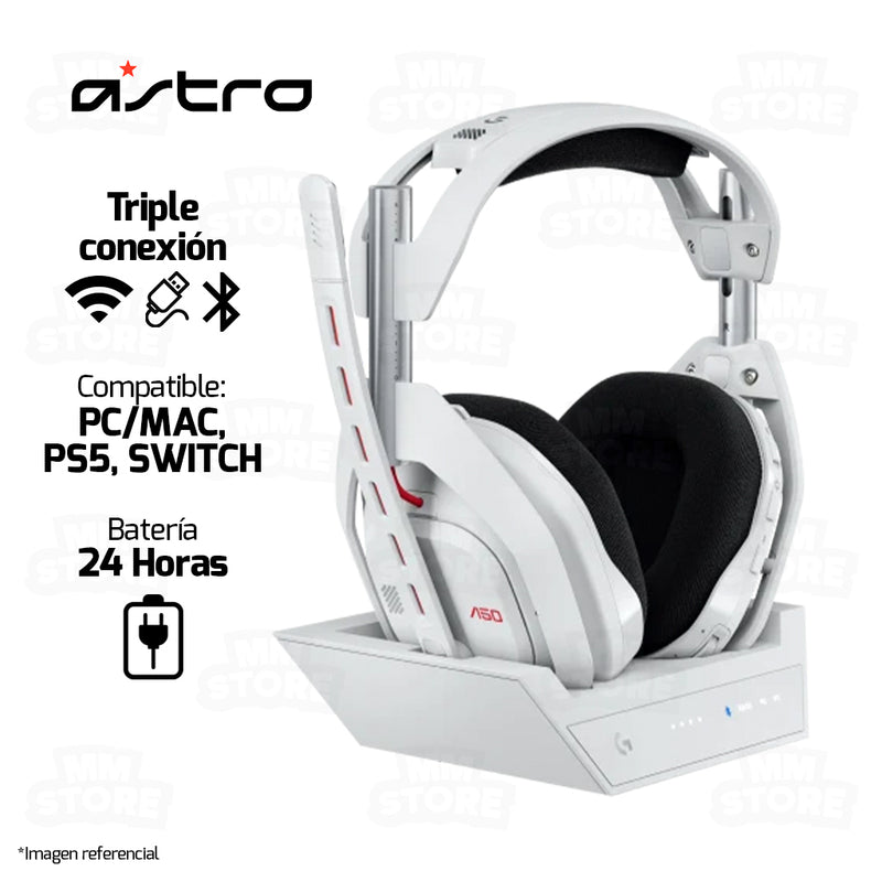 AUDIFONO ASTRO A50 GEN 5  | INALAMBRICO | 7.1 | BLANCO
