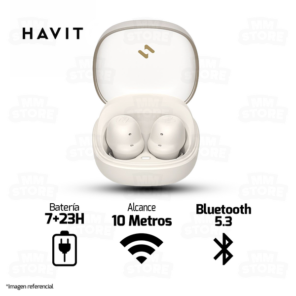 AUDIFONO HAVIT TW969 | BLUETOOTH | ESTEREO | BEIGE