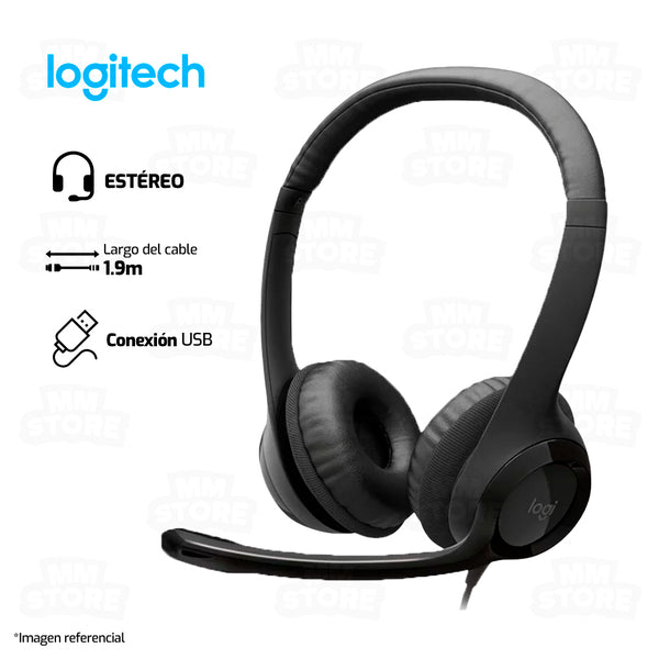 AUDIFONO LOGITECH H390 | USB | ESTEREO | NEGRO