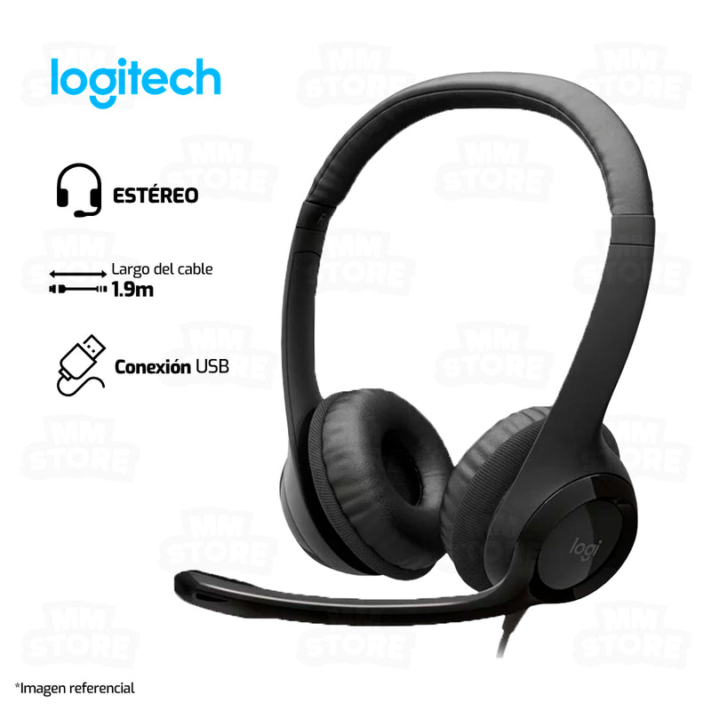 AUDIFONO LOGITECH H390 | USB | ESTEREO | NEGRO