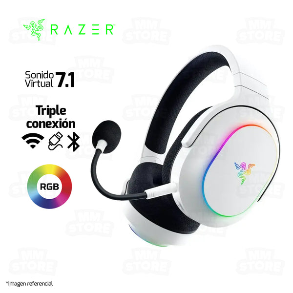 AUDIFONO RAZER BARRACUDA X CHROMA| INALAMBRICO | 7.1 | BLANCO | RGB