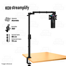 BRAZO DE MICROFONO STREAMPLIFY MOUNT LIFT | NEGRO