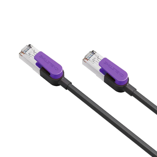 CABLE DE RED CABLETIME CN80P | CAT 8 | 40GBPS | 5 METROS | NEGRO