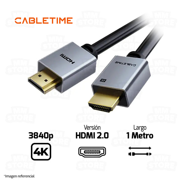 CABLE CABLETIME HDMI 2.0 CH22H | 4K | 60 Hz | 1 METRO