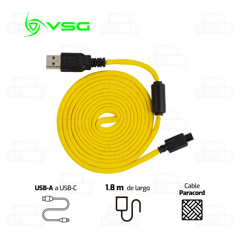 CABLE USB TIPO C VSG | AMARILLO | (7 DIAS) |