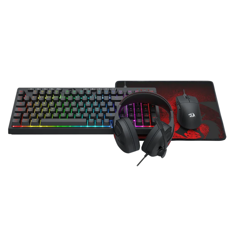 Kit Redragon 4 en 1 - S147-SP  | Teclado K515 Spanish + Mouse M724 + Auricular H211 + Pad P016
