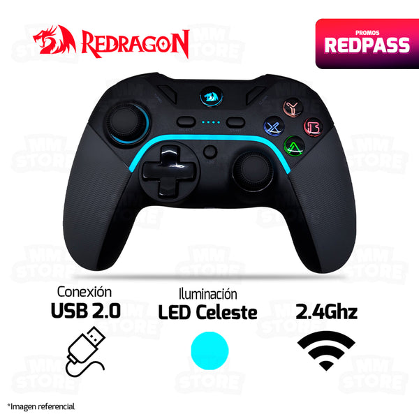 GAMEPAD REDRAGON HARROW PRO G808PRO | USB - INALAMBRICO | PC - PLAY3