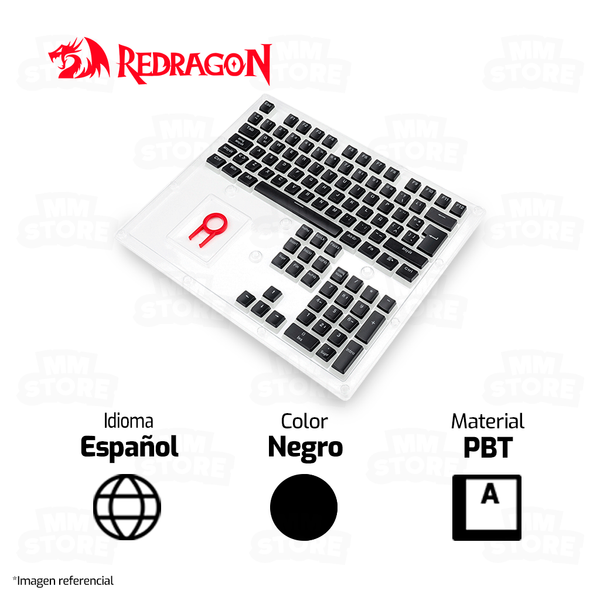 KEYCAPS REDRAGON SCARAB PUDDING | ESPAÑOL | NEGRO