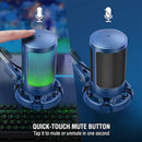 MICROFONO FIFINE A6T + BRAZO | RGB | CONDENSADOR | AZUL