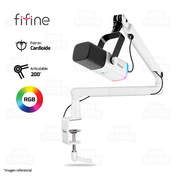 MICROFONO FIFINE TAM8 | DINÁMICO | BLANCO
