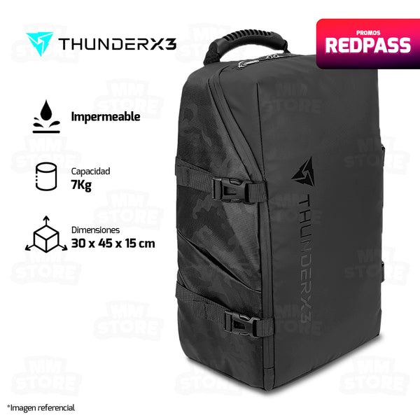 MOCHILA THUNDERX3 B15 BAG-BLACK-V1