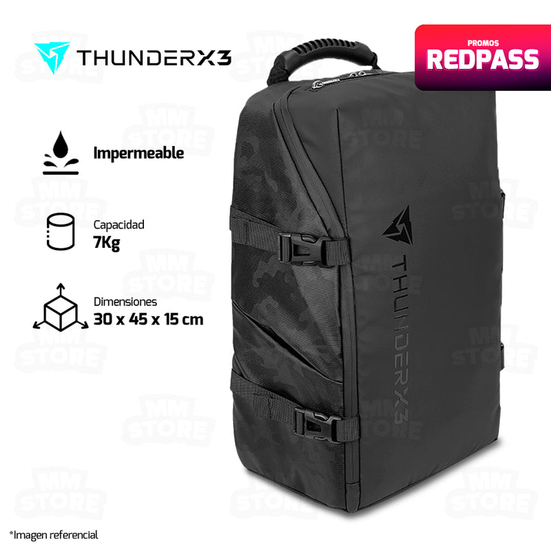 MOCHILA THUNDERX3 B15 BAG-BLACK-V1
