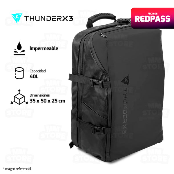 MOCHILA THUNDERX3 B17 BAG-BLACK-V1