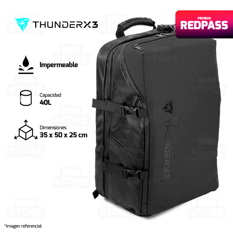 MOCHILA THUNDERX3 B17 BAG-BLACK-V1