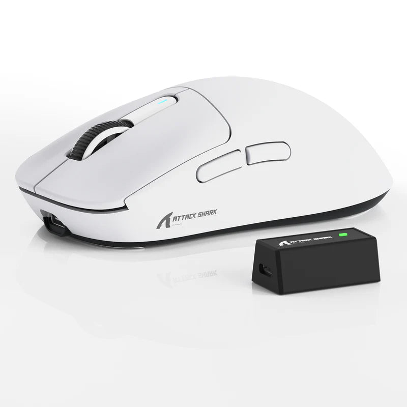 MOUSE ATTACK SHARK X3 PRO | INALAMBRICO | 8000 HZ | 26,000 DPI | BLANCO