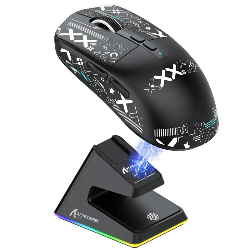 MOUSE ATTACK SHARK X6 | INALAMBRICO | 26,000 DPI | NEGRO