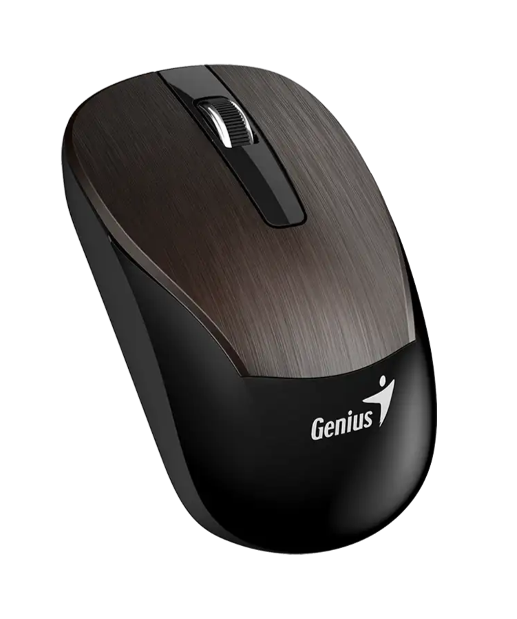 MOUSE GENIUS ECO-8015 | INALAMBRICO | RECARGABLE | 1200 DPI | CHOCOLATE