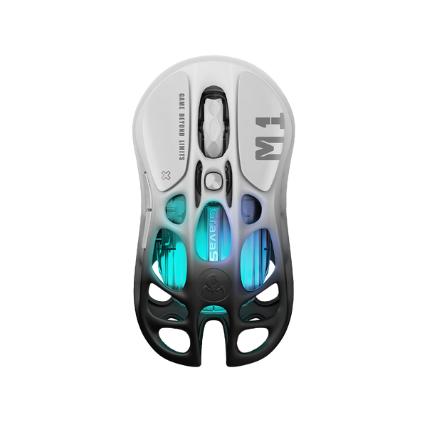 MOUSE GRAVASTAR MERCURY M1 PRO | INALAMBRICO | 26,000 DPI | NEGRO-DEGRADADO | PREVENTA