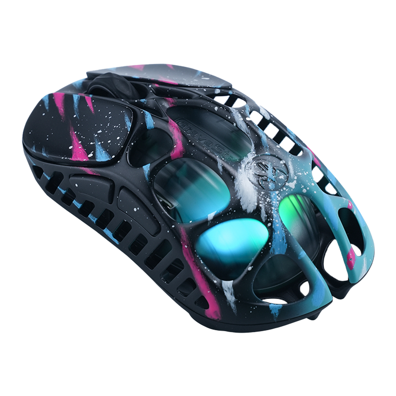 MOUSE GRAVASTAR MERCURY X PRO | INALAMBRICO | 8000 HZ | 32,000 DPI | NEON-GRAFFITI | PREVENTA