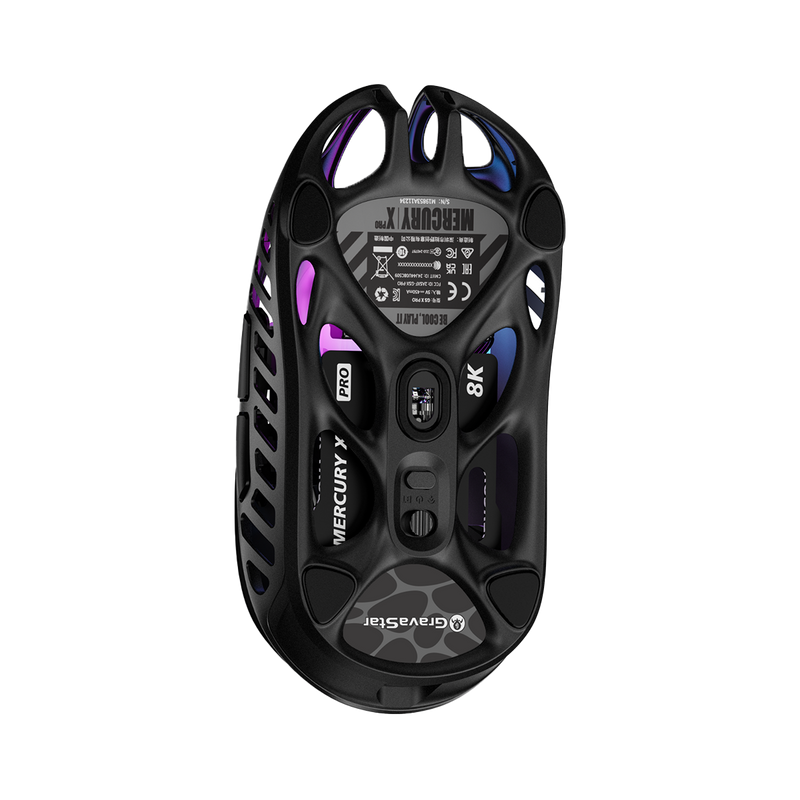 MOUSE GRAVASTAR MERCURY X PRO | INALAMBRICO | 8000 HZ | 32,000 DPI | GALAXY-BLACK | PREVENTA