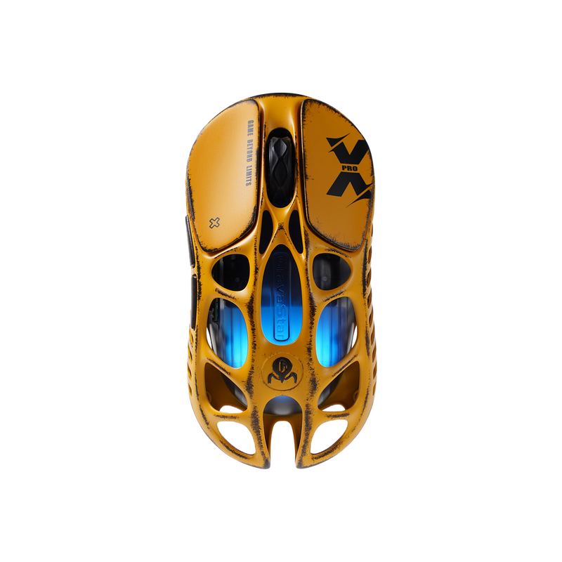 MOUSE GRAVASTAR MERCURY X PRO | INALAMBRICO | 8000 HZ | 32,000 DPI | BATTLE WORN YELLOW | PREVENTA