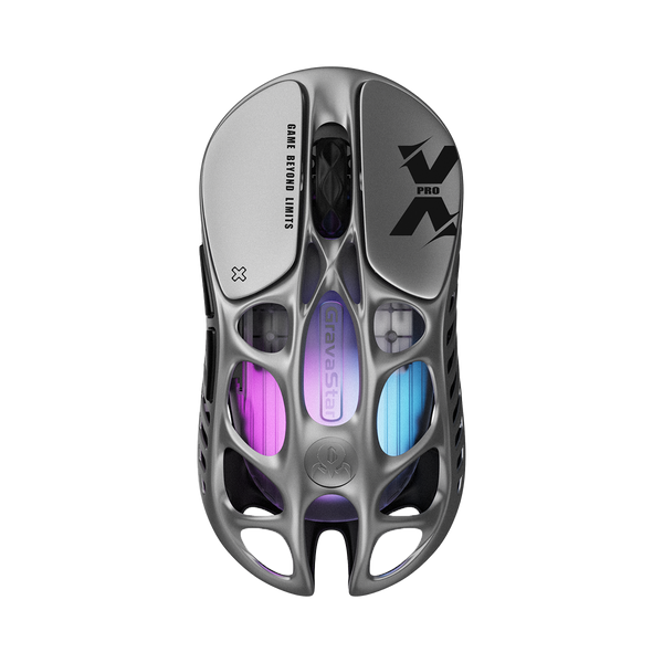 MOUSE GRAVASTAR MERCURY X PRO | INALAMBRICO | 8000 HZ | 32,000 DPI | INTERSTELLAR-SILVER | PREVENTA