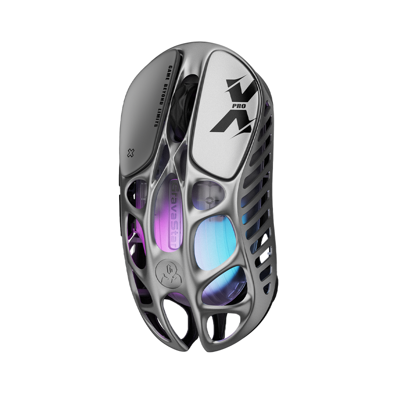 MOUSE GRAVASTAR MERCURY X PRO | INALAMBRICO | 8000 HZ | 32,000 DPI | INTERSTELLAR-SILVER | PREVENTA