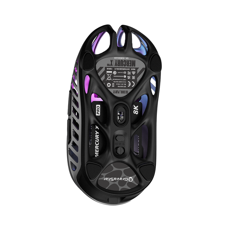 MOUSE GRAVASTAR MERCURY X PRO | INALAMBRICO | 8000 HZ | 32,000 DPI | INTERSTELLAR-SILVER | PREVENTA