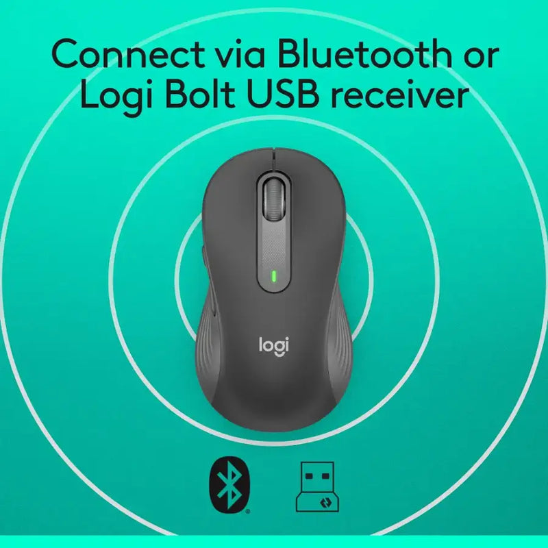 MOUSE LOGITECH SIGNATURE M650 L LEFT SILENT | BLUETOOTH-INALAMBRICO | 4,000 DPI | NEGRO