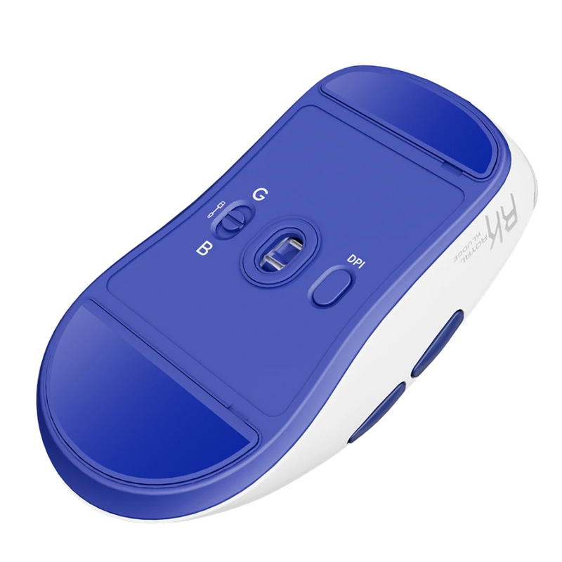 MOUSE ROYAL KLUDGE M30 | INALAMBRICO | BLANCO-AZUL