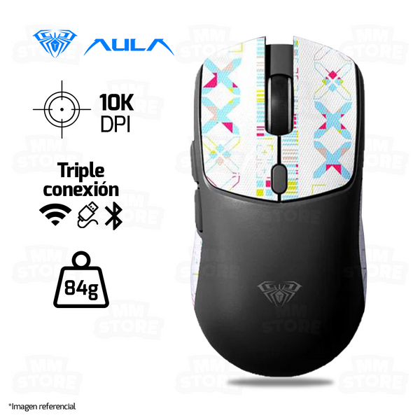 MOUSE AULA SC580X | INALAMBRICO - BLUETOOTH | 10,000 DPI | NEGRO
