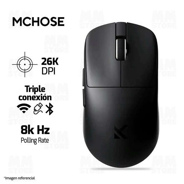 MOUSE MCHOSE L7 ULTRA | INALAMBRICO | 8000 Hz | NEGRO