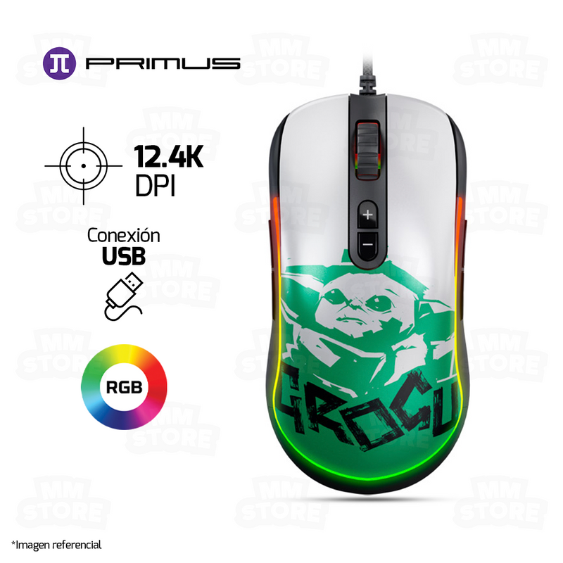 MOUSE PRIMUS GROGU GLADIUS12400T PMO-S203GR | 12,400 DPI | RGB