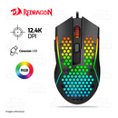MOUSE REDRAGON REAPING M987-K | 12,400 DPI | RGB | NEGRO