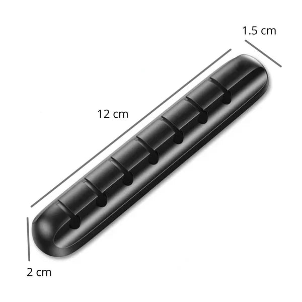 ORGANIZADOR DE CABLES ADHESIVO | 7 RANURAS